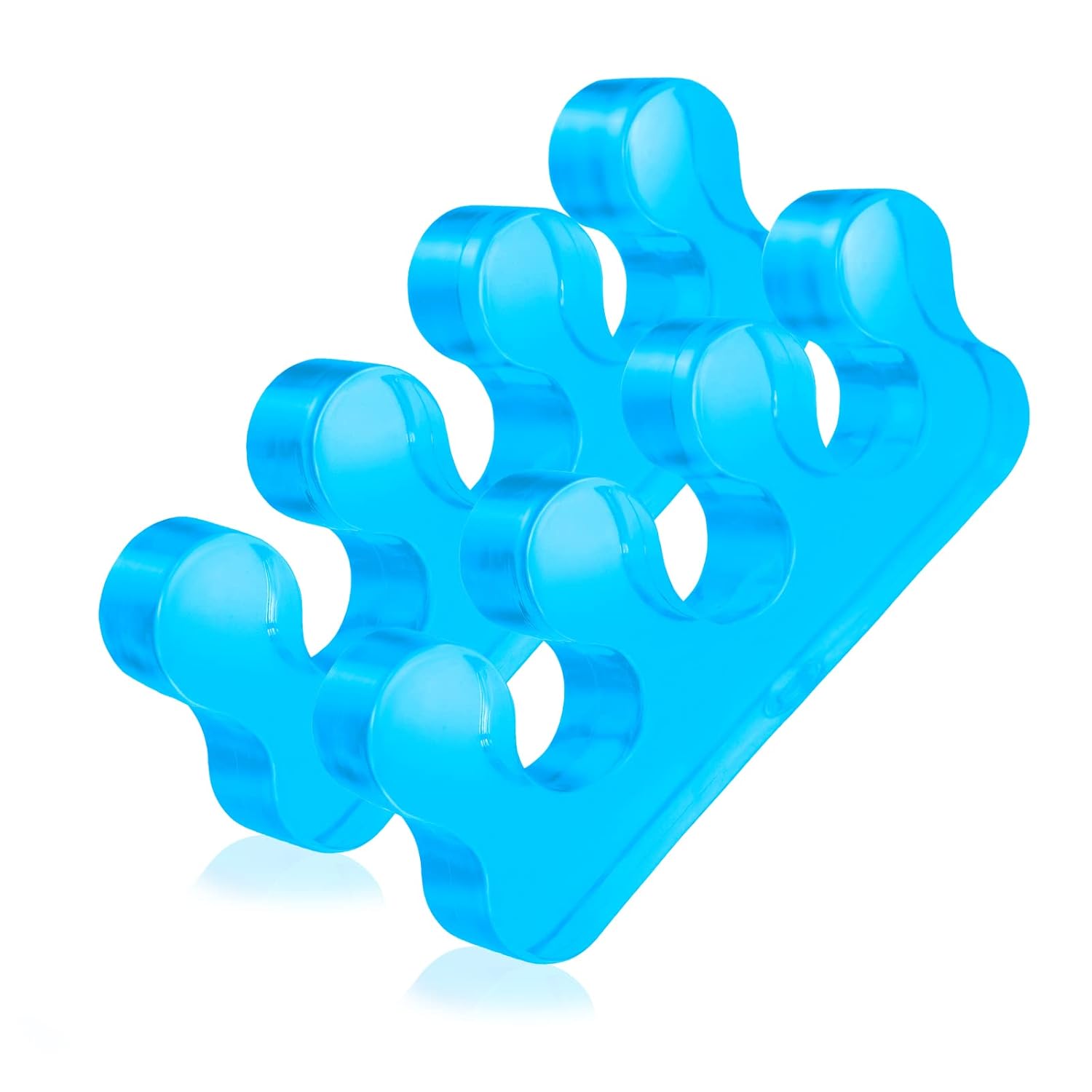 Toe Separators for Nail Polish, Silicone Toe Separator, Straighteners and Correctors for Overlapping Toes, Bunions, Hammer Toe, Foot Pain Relief for Men and Women (Blue)