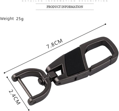 Premium Metal D Shape Keyring – Durable Car, Motorcycle & Office Key Holder Ring, Heavy Duty Keychain (1 Pc)