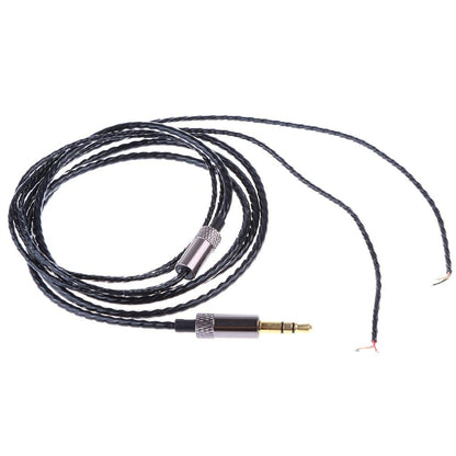 Copper Wire Core Earphone Audio Cable Replacement | Durable DIY Headphone Repair Wire Line | High Quality Black & Gray Audio Connector Cable