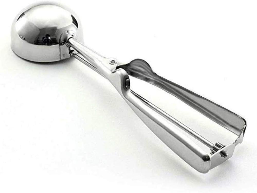 Heavy Duty Stainless Steel Ice Cream Scoop – Perfect for Ice Cream, Mashed Potatoes & Fruit Balls