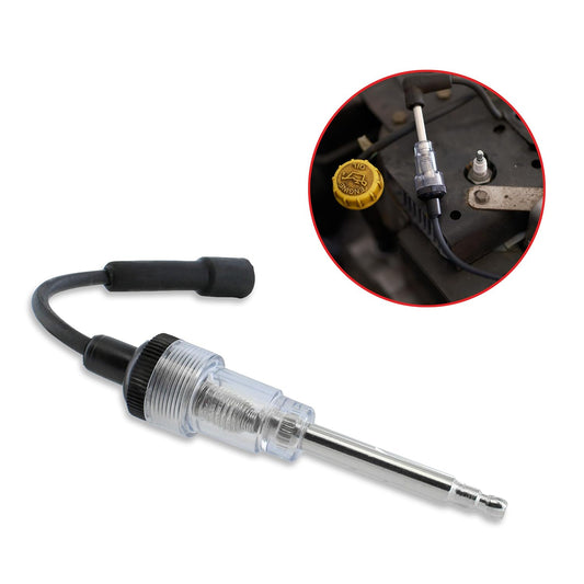 Spark Plug Tester & Coil Tester Tool – Straight Boot Ignition Spark Tester for Car, Motorcycle, Lawnmower & Small Engines