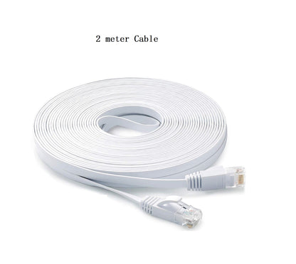 2 Meter RJ45 8P8C to RJ45 8P8C Telephone Cable  – Gold Plated Connector Plug Cable