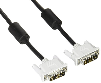 DVI-D 18+1 Pin (9+9+1) Single Link Digital Display Cable 2 Meter Black CAC-DVSL30BK – High Speed Monitor to PC DVI Cable