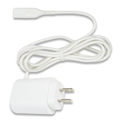 19V Replacement Charger for Braun Silk-épil & FaceSpa Pro – White Power Adapter Compatible with Silk-épil 9, 7, 5 Series & FaceSpa Pro Models