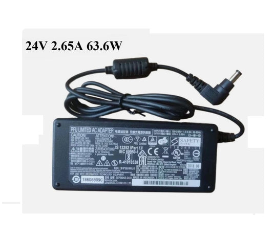 24V DC 2.65A Power Supply Adapter 65W – 100-240V AC Multi-Purpose Charger with 5.5mm x 2.1mm Barrel Pin for LED Lighting,Samsung Sound Bar, Scanner, Industrial Devices & Water Filter Plants