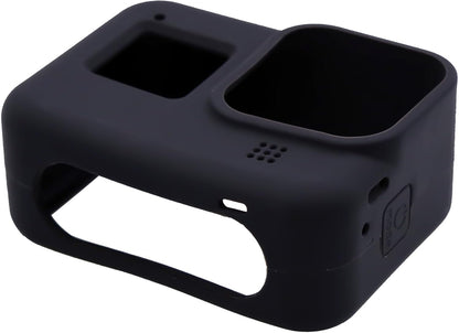 Full Body Soft Silicone Case for GoPro Hero 8 Black with Wrist Strap – Shockproof Protective Cover (Black)