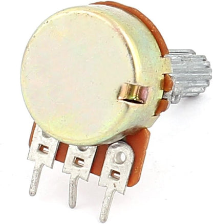 B10K 10K Ohm Rotary Potentiometer Switch – Single Linear Taper 3-Pin Adjustable Dimmer Wall Control Knob