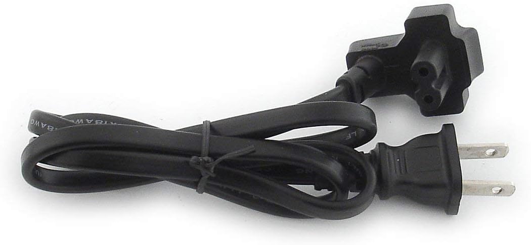125V 3A 2-Pin Prong Power Cord – Durable AC Power Cable for Electronics, Chargers & Small Appliances (High Quality, Universal Use)