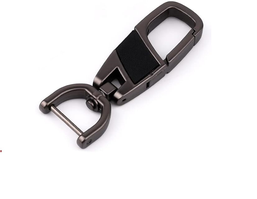 Premium Metal D Shape Keyring – Durable Car, Motorcycle & Office Key Holder Ring, Heavy Duty Keychain (1 Pc)