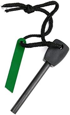 Emergency Fire Starter Magnesium Flint Stick with Striker & Lanyard | Waterproof Survival Fire Starter for Camping, Hiking & Outdoor Gear