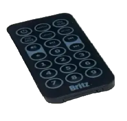 Britz Bluetooth Speaker Remote BA-RBT1 Black Premium Quality Replacement Remote Control