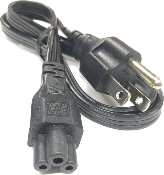 30cm Dell-Compatible AC Power Cord | NEMA 5-15P to IEC C5 Mickey Mouse Cable