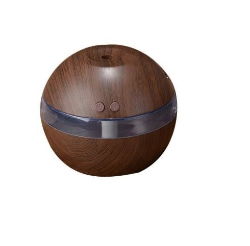 Wood Grain Mini Atomizer Humidifier – Whisper-Quiet USB Diffuser with Timer (2–8 Hours) for Bedroom, Office & Small Rooms