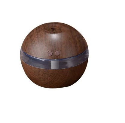 Wood Grain Mini Atomizer Humidifier – Whisper-Quiet USB Diffuser with Timer (2–8 Hours) for Bedroom, Office & Small Rooms