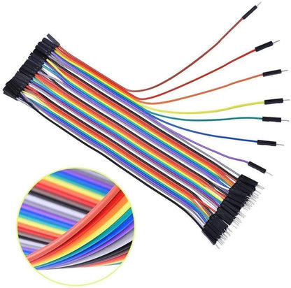 5 pcs 30cm Leanth Multicolored Jumper Wires Kit  Breadboard Ribbon Cables for Arduino Raspberry Pi DIY Projects