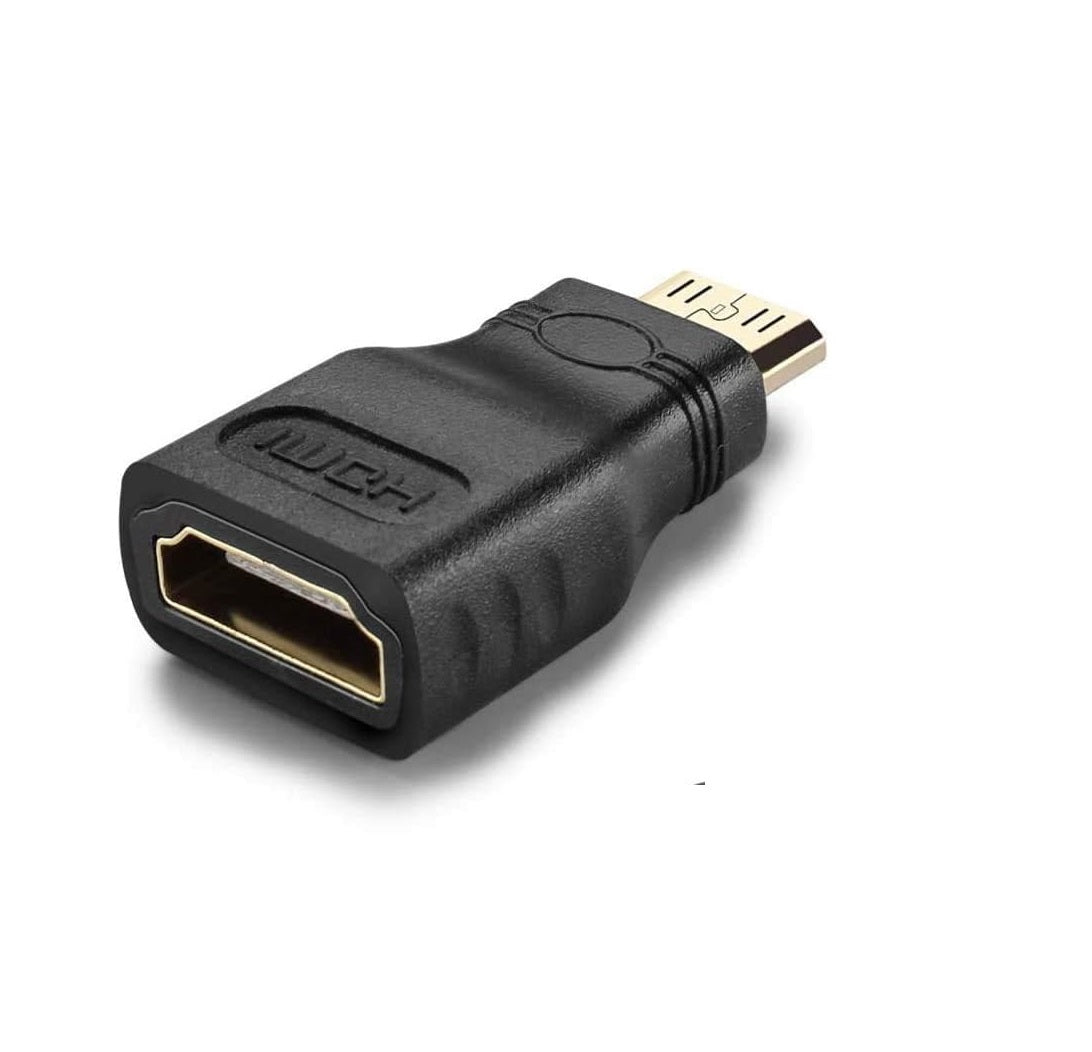 Mini HDMI to HDMI Adapter (Male to Female) – LSVTR High-Speed Connector for Raspberry Pi, DSLR Cameras, Camcorders, Tablets & Video Cards