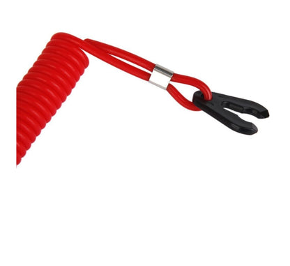 Safety Boat Motor Outboard Kill Switch Key Lanyard Ignition Red Universal Emergency Stop Safety Tether for Marine Boats