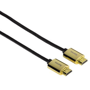 HDMI™ 2.0 Cable 2m – High-Speed HDMI Type A (Standard) Male to Male – 4K Ultra HD, Gold-Plated Connectors, Black
