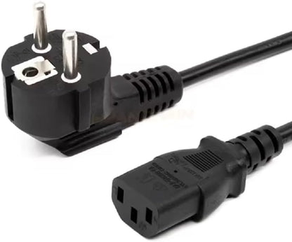 EU Schuko (CEE 7/7) to C13 Power Cord – 10A 250V Computer & Monitor Cable
