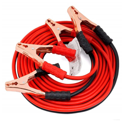Car Battery Jumper Cable 2 Meter– Red & Black Booster Cables for Emergency Vehicle Jump Start