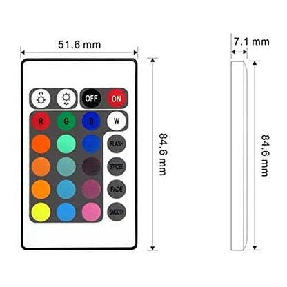 Universal 24-Key IR Remote Controller for RGB LED Strips 12V