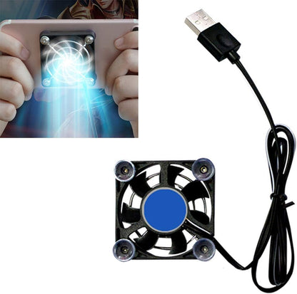 Portable Phone Cooler USB Cooling Pad with Fan Holder – Mobile Gaming Cooling Device, Overheating Protection for Smartphones (Black)