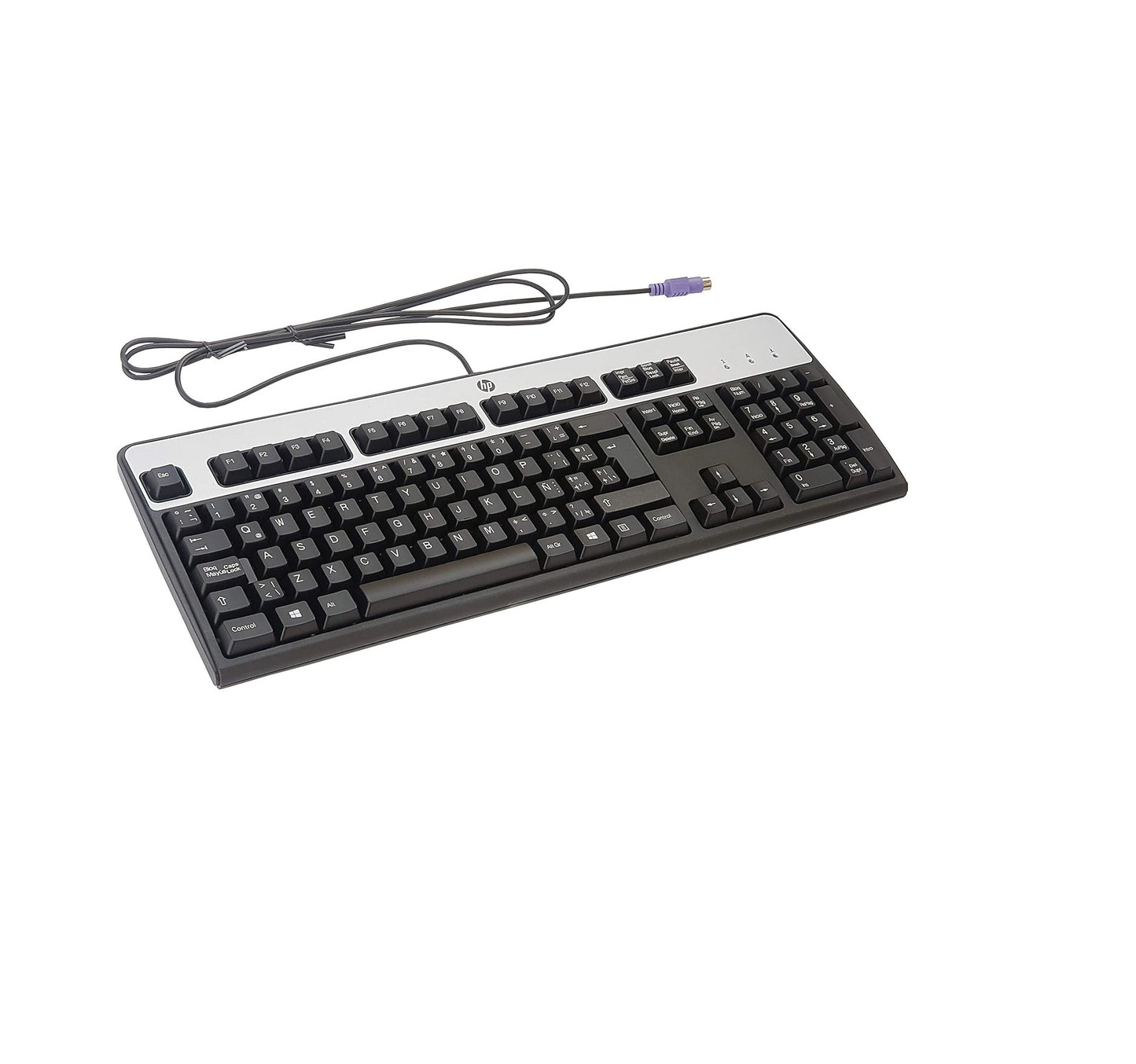 HP Standard 104-Key PS/2 Keyboard – Durable Wired Keyboard for Desktop PC | Comfortable Typing, Plug & Play