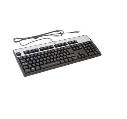 HP Standard 104-Key PS/2 Keyboard – Durable Wired Keyboard for Desktop PC | Comfortable Typing, Plug & Play