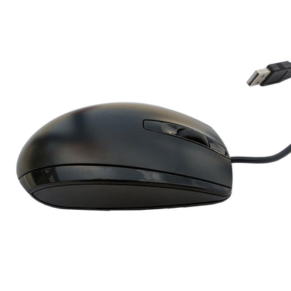HP 3-Button USB Wired Optical Mouse – Smooth Scroll, Ergonomic Design, Plug & Play Mouse for Laptop & Desktop (Black)