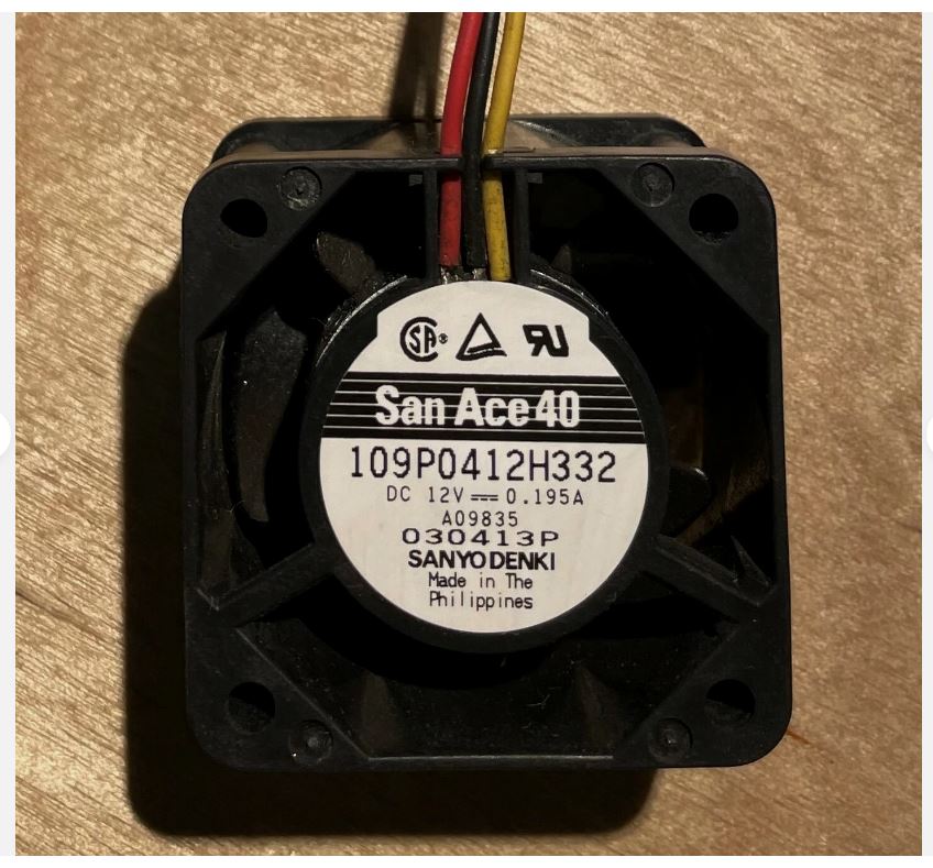 Brand new San Ace 40 Server Cooling Fan 12V DC 0.195A by Sanyo Denki – 40mm High Speed Brushless Fan for Server & Industrial Cooling