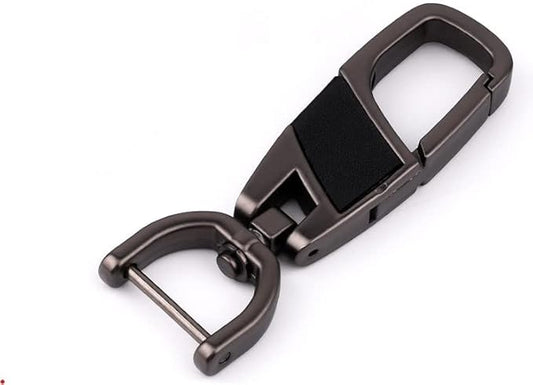 Premium Metal D Shape Keyring – Durable Car, Motorcycle & Office Key Holder Ring, Heavy Duty Keychain (1 Pc)
