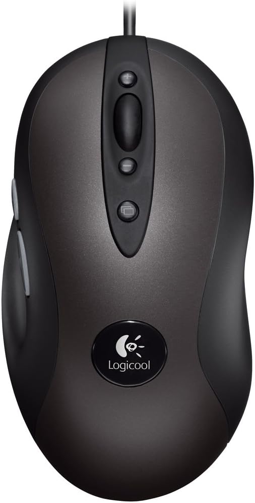 Logitech Wired Optical Mouse 5 Buttons with Scroll Wheel – High Precision USB Mouse for PC & Laptop (Ergonomic Design)