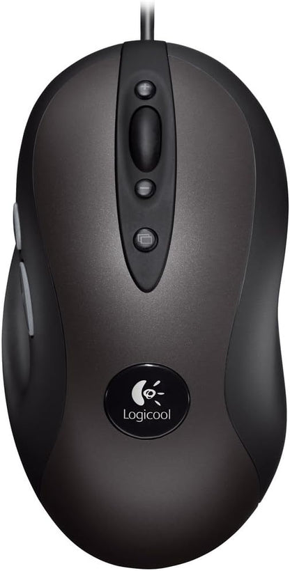 Logitech Wired Optical Mouse 5 Buttons with Scroll Wheel – High Precision USB Mouse for PC & Laptop (Ergonomic Design)