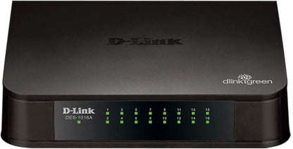 D-Link DES-1016A 16 Port 10/100 MBPS Switch  with adapter