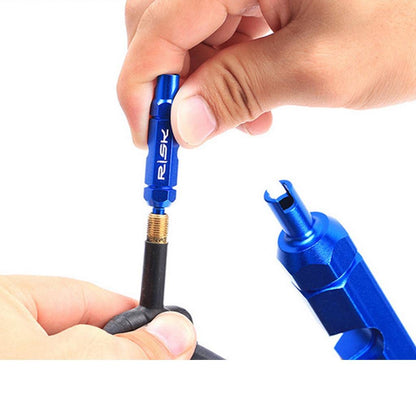 Bicycle Valve Core Removal Tool Schrader & Presta Extender 5mm Wrench Bike Valve Core Remover (1 Piece)