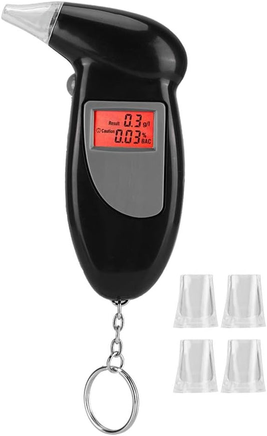 1 pcs Portable Digital Alcohol Tester Breathalyzer with LCD Display & Backlight – Fast and Accurate Breath Alcohol Analyzer
