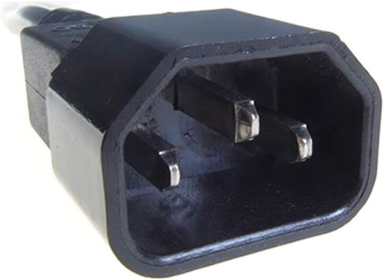 Power Extension Cable IEC C14 to C13 – UPS / Computer Power Lead Male to Female Heavy Duty Power Cord