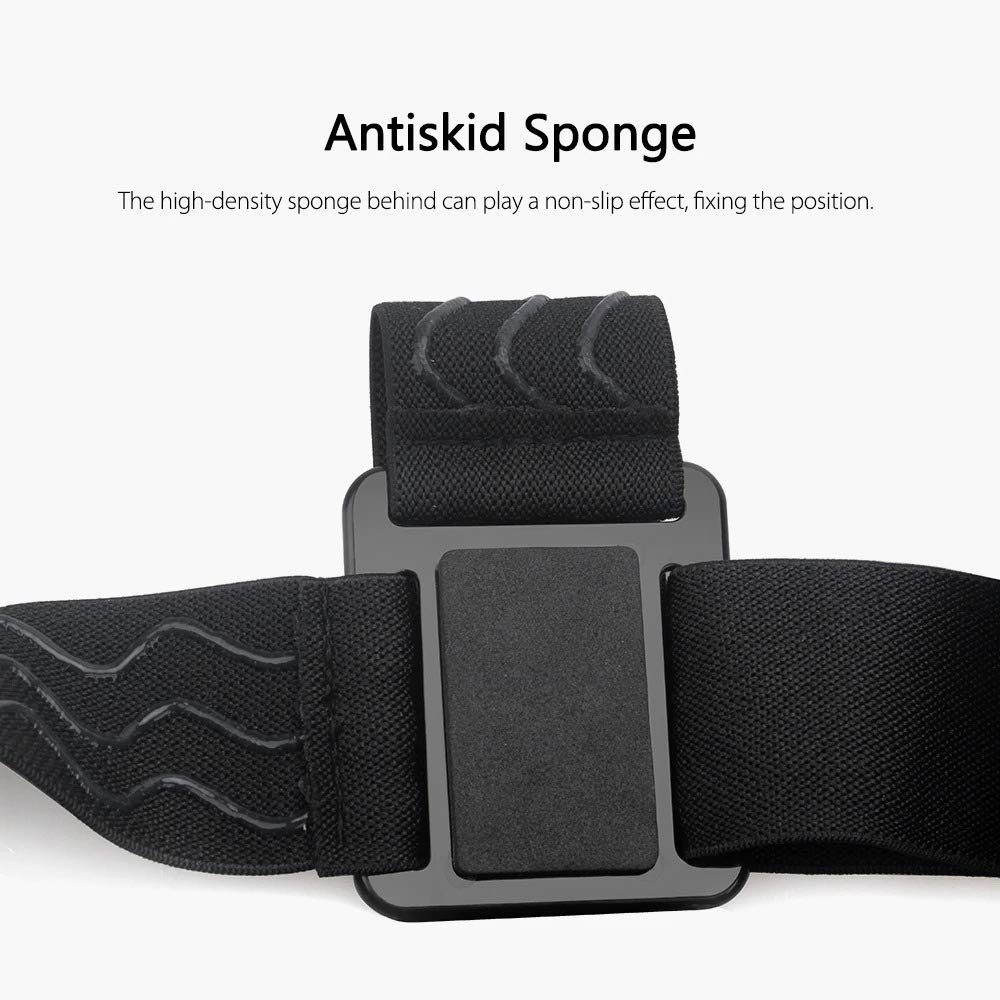 Head Strap Mount for Go Pro Hero 8, 7, 6, 5, Black, Session, Hero 4, Black, Silver, Hero+ LCD, 3+, 3, DJI Osmo Action Cameras Adjustable Elastic Band