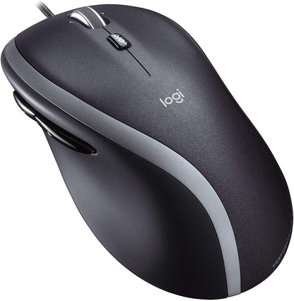 1 pcs Logitech M500 Wired USB Mouse – 1000 DPI Laser Precision, 7 Programmable Buttons, Hyper-Fast Scrolling for PC, Mac & Laptop (Black)
