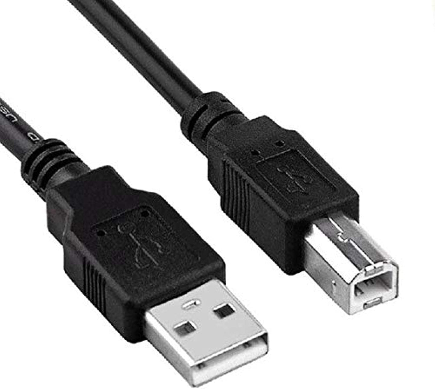USB Printer Cable 2 Meter | USB 2.0 A to B High Speed for Printer & Scanner