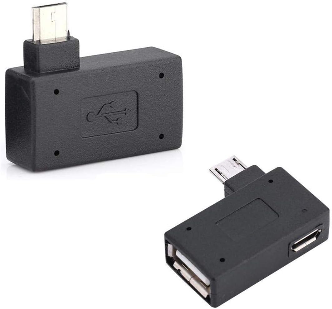 OTG Adapter 90° Right Angle Micro USB OTG Cable – TV xStream High-Speed USB Adapter for Firestick (2nd Gen, 3rd Gen, 4K), Android Smartphones, Tablets, Keyboards & Gaming Consoles