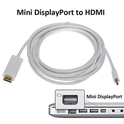 DisplayPort to HDMI Adapter Cable 1.5M – Mini DP to HDMI Converter for MacBook Pro, MacBook Air, iMac, Microsoft Surface, Monitor & HDTV