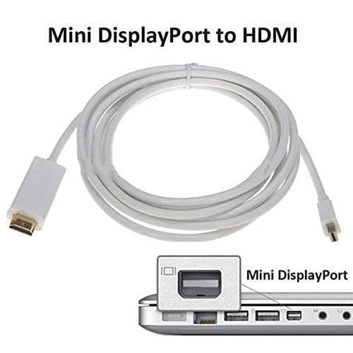 DisplayPort to HDMI Adapter Cable 1.5M – Mini DP to HDMI Converter for MacBook Pro, MacBook Air, iMac, Microsoft Surface, Monitor & HDTV