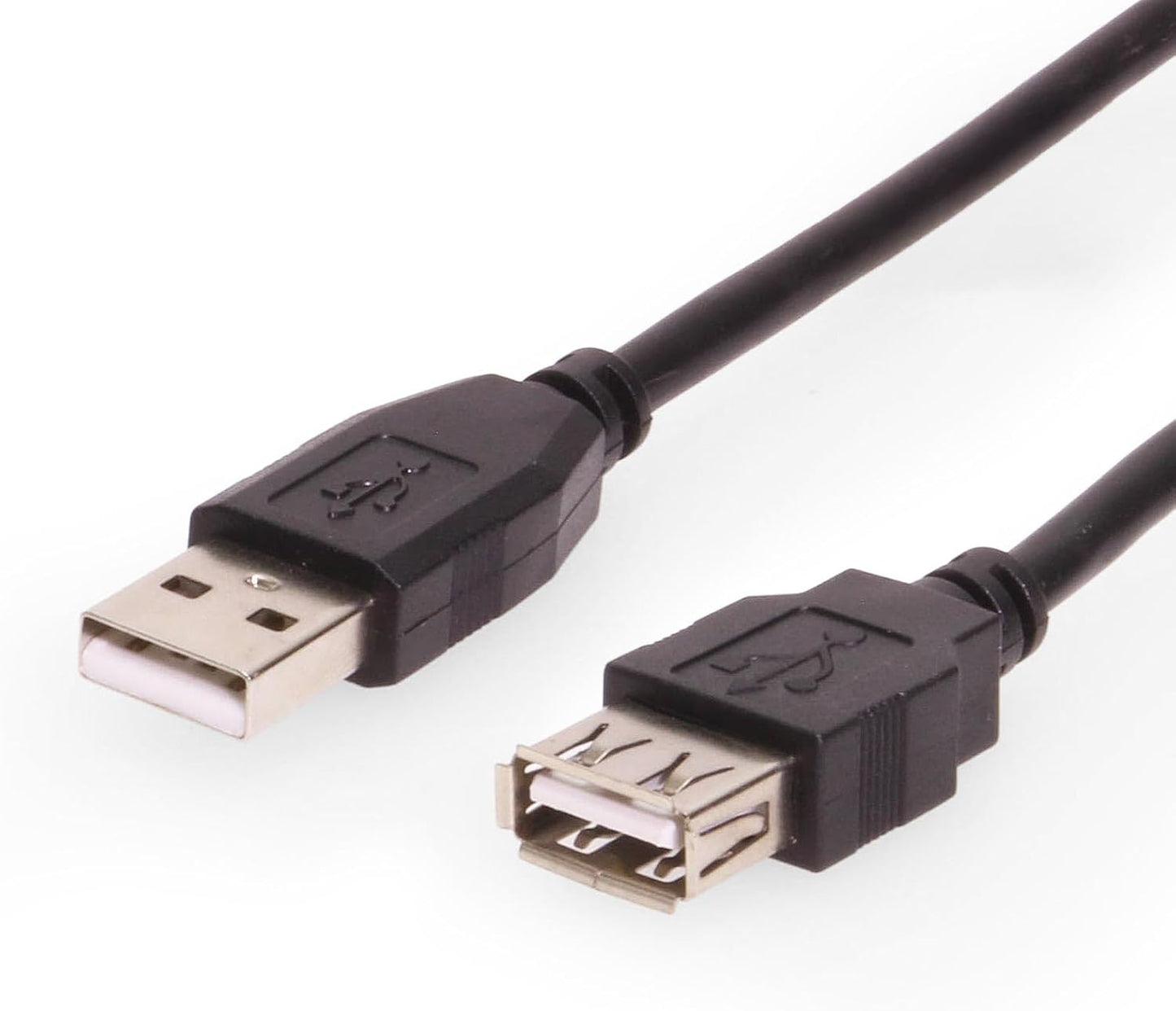 High-Speed 2.5 m USB A Extension Cable – Male to Female, Black