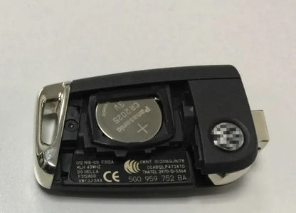 KEYECU Genuine OEM Flip Remote Key Fob – 3 Button 434MHz MQB for VW Golf 7 / Tiguan / Touran / Polo (5G0959752M / 5G0959752BA) HU162