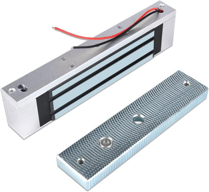 🔐 180KG / 350 lbs Single Door Magnetic Door Lock  DC 12V | High-Strength Access Control Magnetic Lock