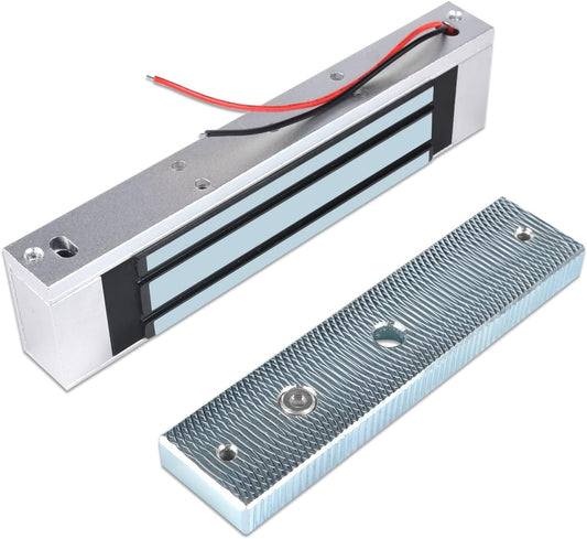 🔐 180KG / 350 lbs Single Door Magnetic Door Lock  DC 12V | High-Strength Access Control Magnetic Lock