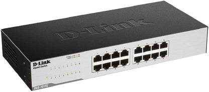D-Link 16-Port Gigabit Ethernet Switch – Unmanaged Network Internet Hub Desktop / Rackmount Plug & Play LAN Switch