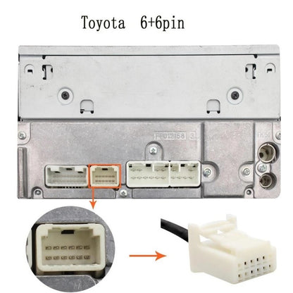 AUX iPhone iPad iPod CD Changer Adapter for Toyota Lexus Scion Daihatsu 12-Pin Small | YATOUR YT-M05 Interface