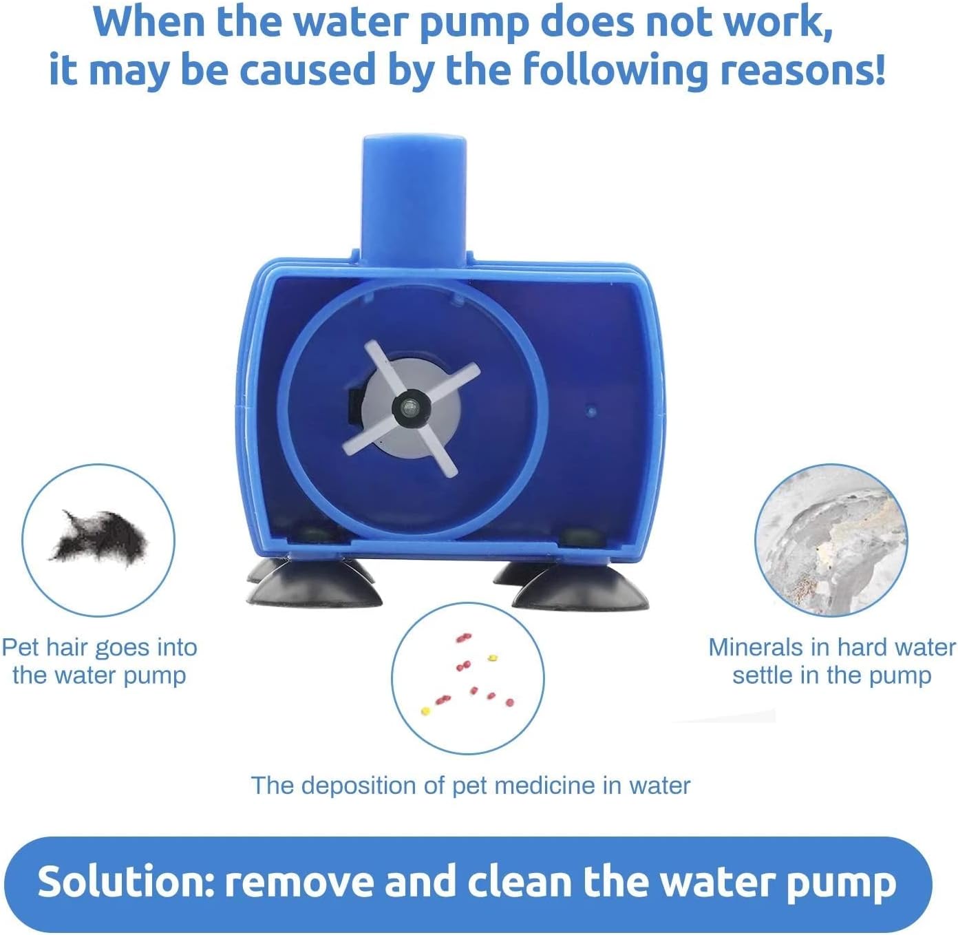 High-efficiency 12V AC Submersible Electric Water Pump, For Pets